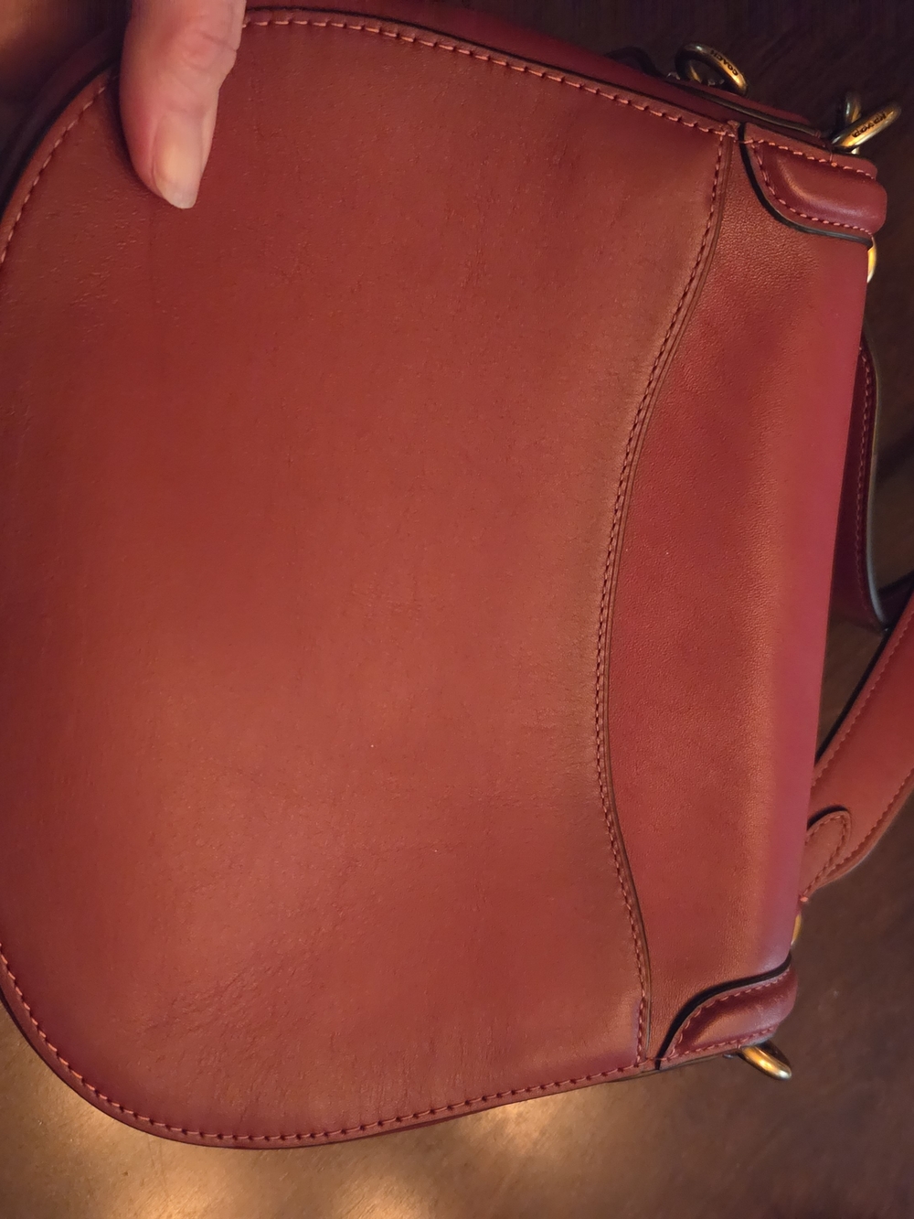 Coach Beat Saddle Bag in the Red Sand - Picture 4 of 6